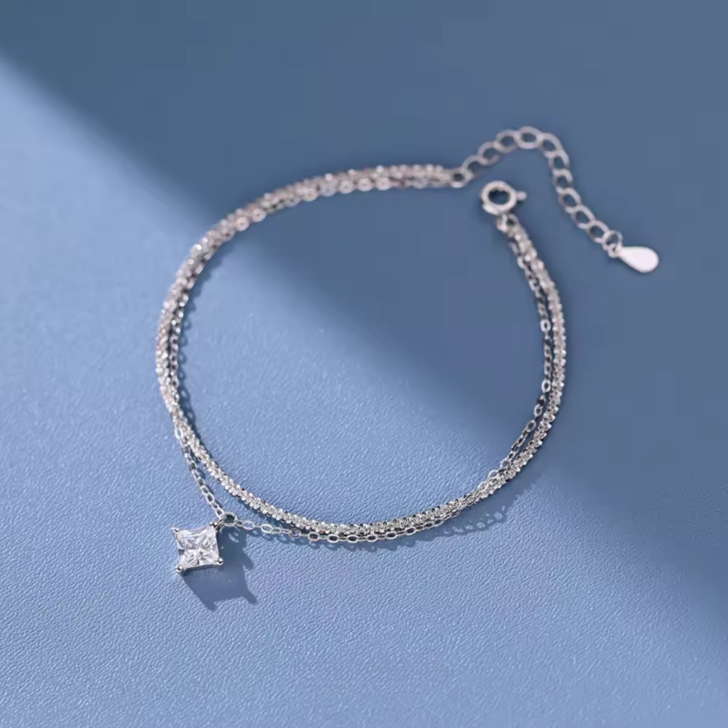 "Rose of Love" Gift with Sterling Silver Bracelet (S925)